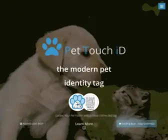 Pettouchid.com(Pet ID Tags) Screenshot