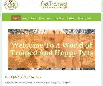 Pettrained.com(Pet Trained) Screenshot