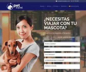 Pettravelperu.com(Pet Travel Perú) Screenshot