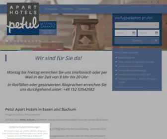 Petul.de(Hotels Essen) Screenshot