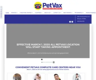 Petvax.com(PetVax) Screenshot