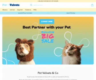 Petvelvets.com(We’re PetVelvets Co) Screenshot