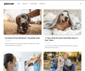 PetXis.com(Pets are Humanizing Us) Screenshot