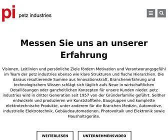 Petz-Industries.com(Petz industries GmbH) Screenshot