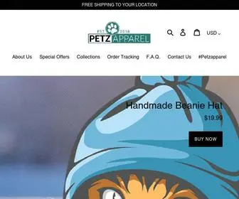 Petzapparel.net(Petzapparel online shop) Screenshot