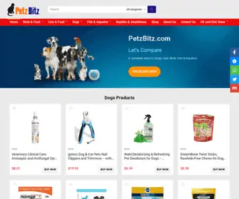 Petzbitz.com(Pets Products) Screenshot