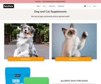 Petzpark.com.au(Best Pet Health Supplements Australia) Screenshot