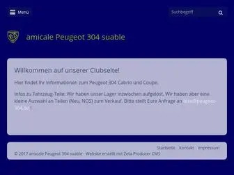 Peugeot-304.de(Herzlich willkommen) Screenshot