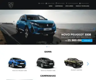 Peugeot.co.ao(Escolha entre os modelos da gama Peugeot o carro que mais se adequa às suas necessidades) Screenshot