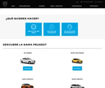 Peugeot.com.ec(Fabricante de automóviles) Screenshot