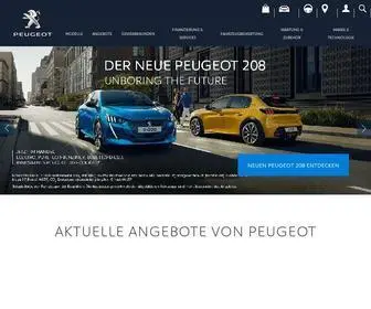 Peugeot.de(PEUGEOT Neuwagen entdecken) Screenshot