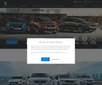 Peugeot.ie(New cars and vans) Screenshot