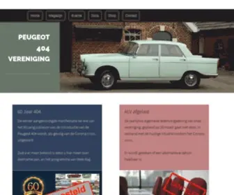 Peugeot404Vereniging.nl(Peugeot 404 Vereniging) Screenshot