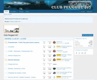 Peugeot407Maniacos.es(Foro del Club PeugeotPeugeot407maniac@s) Screenshot