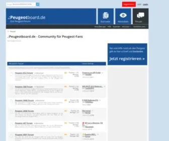 Peugeotboard.de(Community für Peugeot) Screenshot