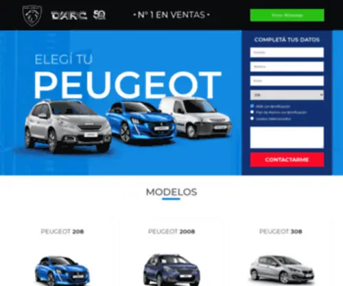 Peugeotdarc.com(D'ARC Peugeot) Screenshot