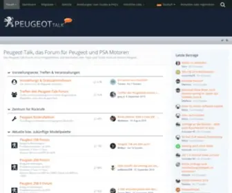 Peugeottalk.de(Peugeot-Talk, das Forum für Peugeot und PSA Motoren) Screenshot