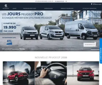 Peugeottunisie.com(Constructeur automobile) Screenshot
