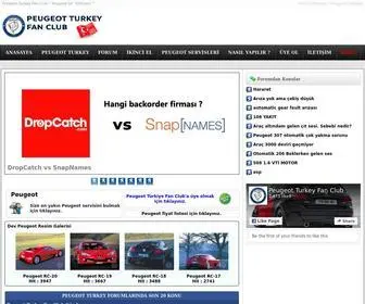 Peugeotturkey.com(Peugeot Turkey Fan Club) Screenshot