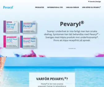 Pevaryl.se(Pevaryl®) Screenshot