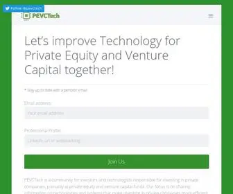 PevCtech.com(Let’s improve Technology for Private Equity and Venture Capital together) Screenshot