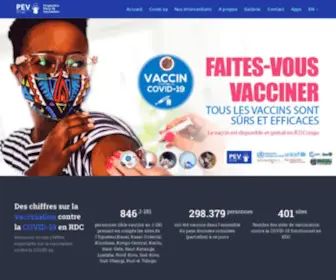 Pevrdcongo.cd(La mission du PEV est de contribuer au bien) Screenshot