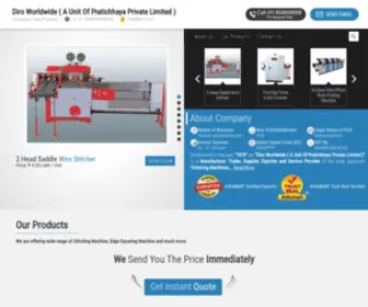 Pewbindery.org(Manufacturer of Trimming Machines & Stitching Machines by Diro Worldwide ( A Unit Of Pratichhaya Private Limited )) Screenshot