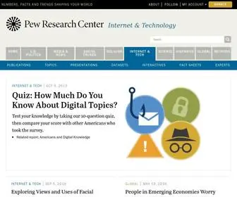 Pewinternet.org Screenshot