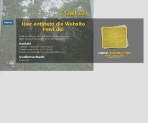 Pewl.de(Hier entsteht) Screenshot