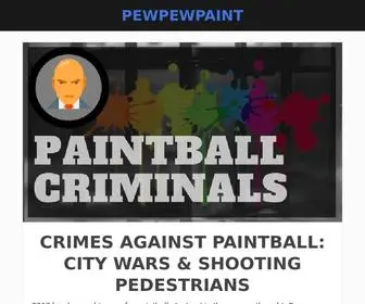 Pewpewpaint.com(A Paintball Blog) Screenshot