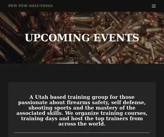 Pewpewsolutions.com(Upcoming Events) Screenshot
