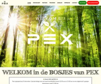 Pex.nl(Restaurant Pex in de Haagse Bosjes van Pex) Screenshot