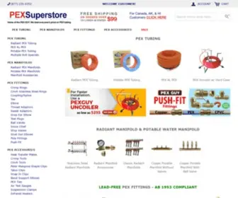 Pexsuperstore.com(The Best Prices on PEX Tubing) Screenshot