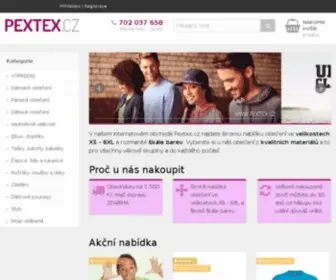 Pextex.cz(Oblečení) Screenshot