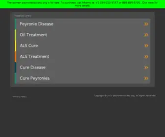 Peyroniessociety.org(The Peyronies Disease Society) Screenshot