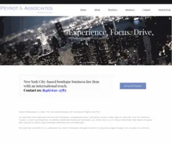 Peyrotlaw.com(Avocats français New York &amp; LA) Screenshot