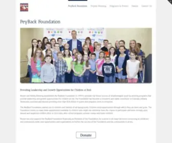 Peytonmanning.com(Peyback Foundation) Screenshot