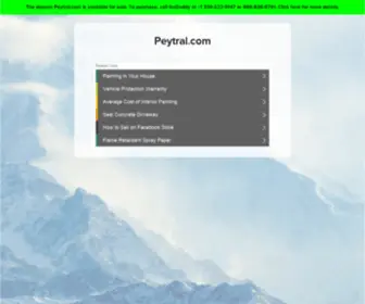 Peytral.com(Peytral) Screenshot