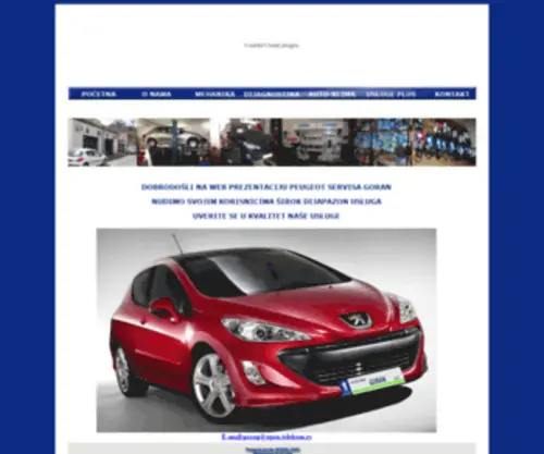 Pezoservisgoran.co.rs(Peugeot) Screenshot