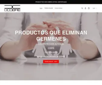 Pfabrica.com(Productos con Cobre Activo que eliminan el COVID) Screenshot