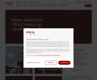 Pfa.dk(PFA Pension) Screenshot