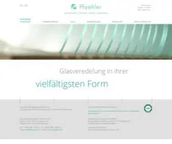 Pfaehler.com(Glasmanufaktur Pfaehler) Screenshot