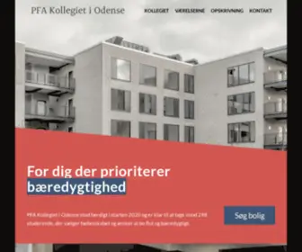 Pfakollegiet-Odense.dk(PFA Kollegiet i Odense) Screenshot