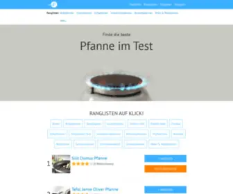 Pfannen-Test.de(Pfannen Test) Screenshot