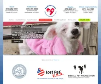 Pfaonline.org(Low Cost Spay/Neuter & Pet Rescue In New Jersey) Screenshot