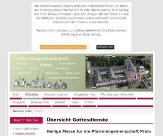 Pfarreiengemeinschaft-Pruem.de(Pfarreiengemeinschaft Prüm) Screenshot