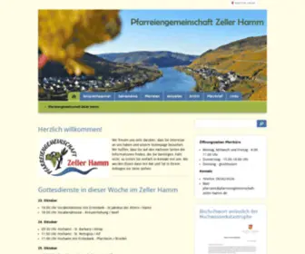 Pfarreiengemeinschaft-Zeller-Hamm.de(Katholische Pfarreiengemeinschaft Quierschied) Screenshot