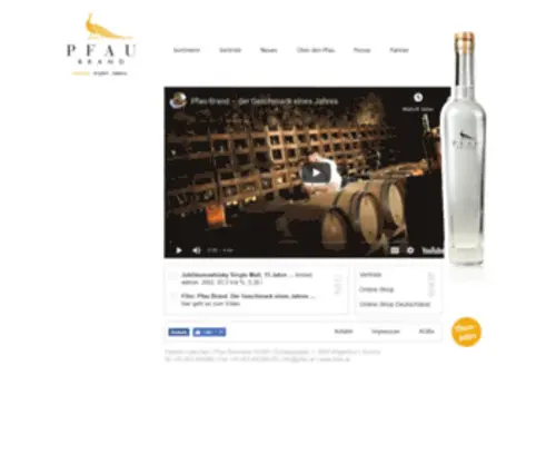 Pfau.at(PFAU Brand Valentin Latschen) Screenshot