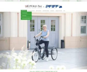 Pfautec.de(Immer in Bewegung) Screenshot