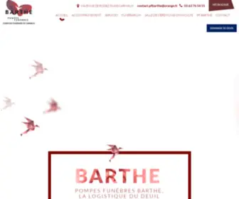 Pfbarthe.fr(Pompes funèbres à Carmaux) Screenshot